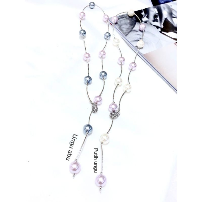 Kalung etnik Fashion import mutiara pearl 001 Bahan bagus tidak mudah berkarat