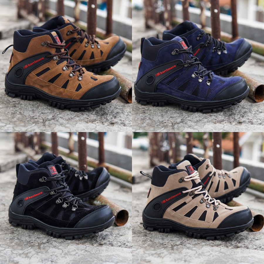 SEPATU PRIA SAFETY BOOTS SEPATU GUNUNG SEPATU HIKING TOURING BIKERS MURAH