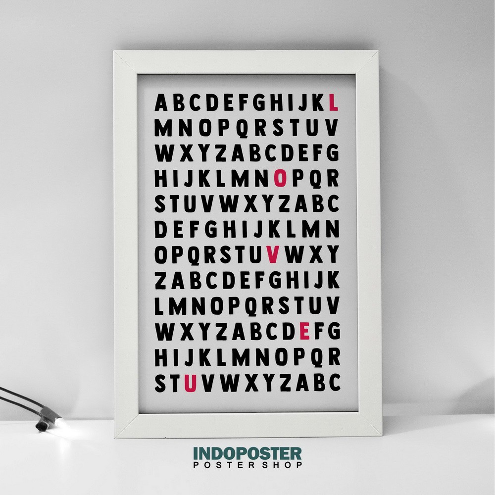Poster Alphabet Love