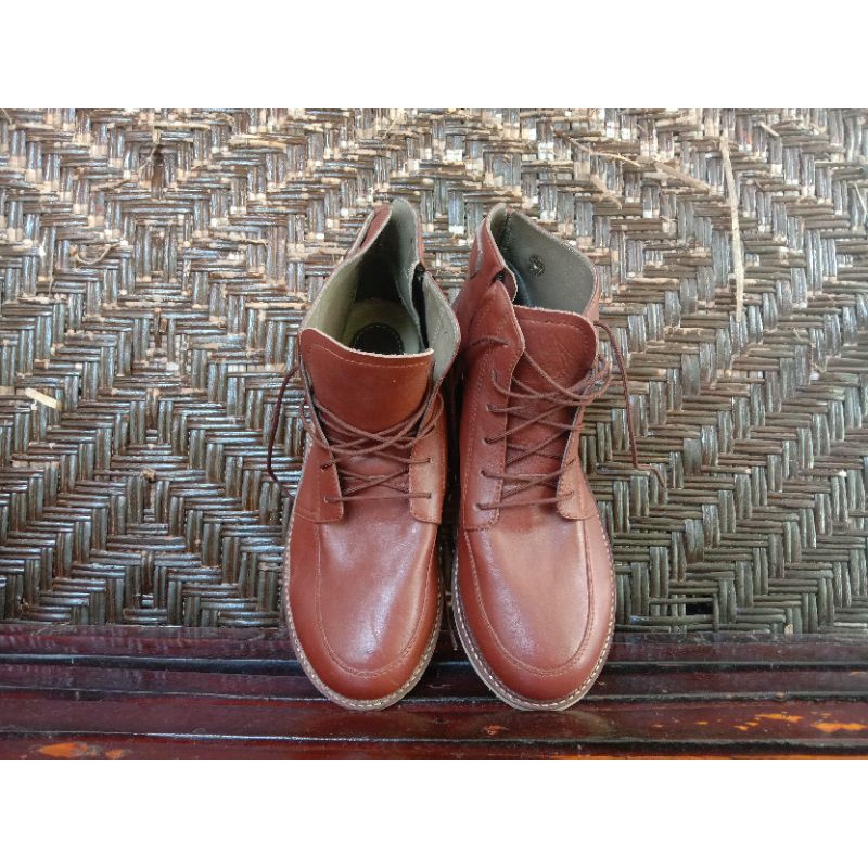 Preloved sepatu boots wanita PL second sepatu kulit magetan original bekas bagus