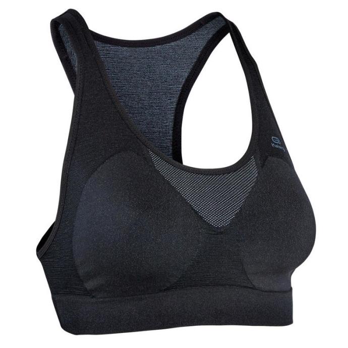 Decathlon Kalenji Sport Bra Running Black Wanita Dewasa 8563081