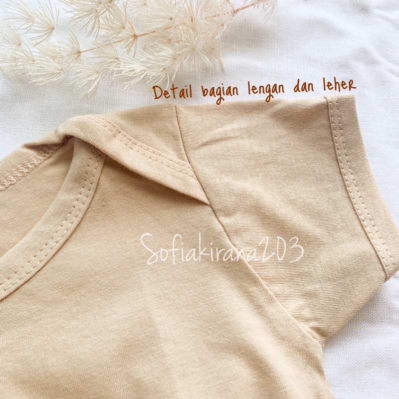 baju jumper polos bayi / pakaian bayi / jumper baby lengan pendek