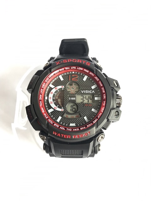 Jam tangan sporty digital remaja dewasa anti air fashion watch visica