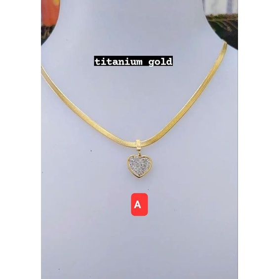 Kalung Titanium Asli Anti Luntur Wanita Dewasa