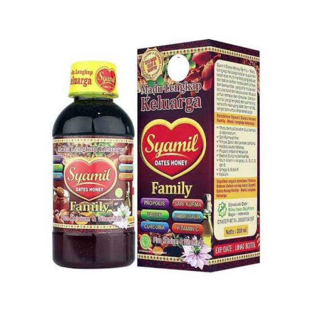 MADU SYAMIL FAMILY DATES HONEY 200ml - Syamil Keluarga