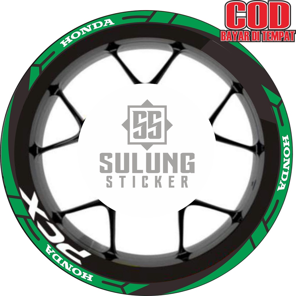 Stiker Velg Motor Honda All PCX Cutting Sticker List Pelek Terlaris