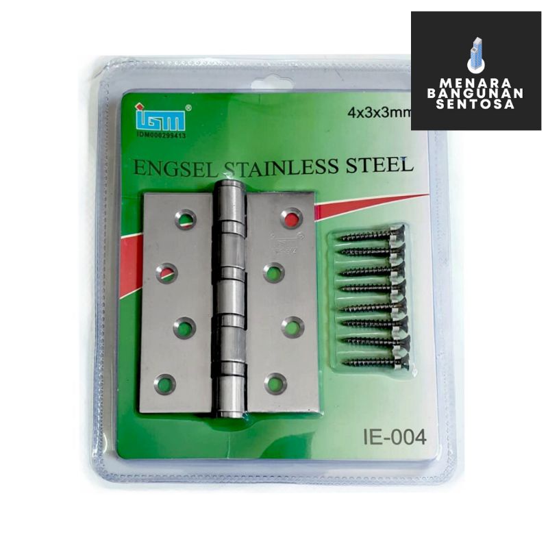 Engsel Stainless Steel IGM 4&quot; Inch Tebal - Engsel Pintu Jendela