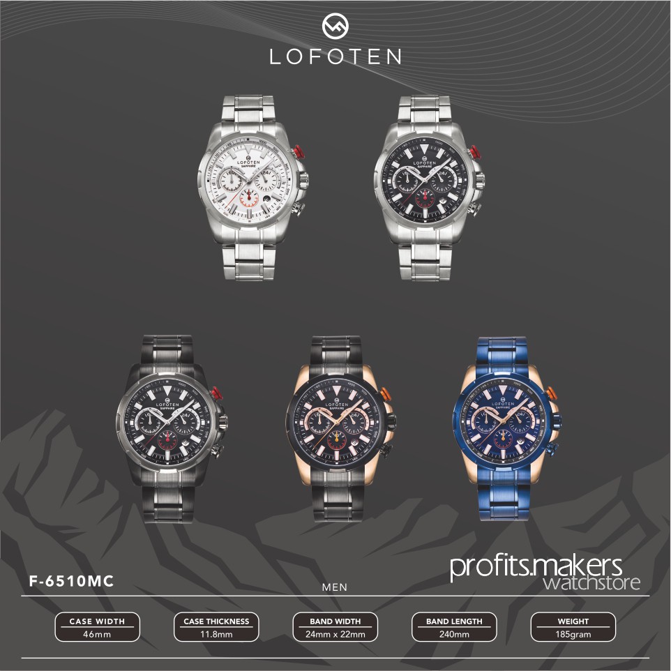 LOFOTEN Watch F6510MC / F 6510 MC/ F-6510-MC Jam Tangan ORIGINAL