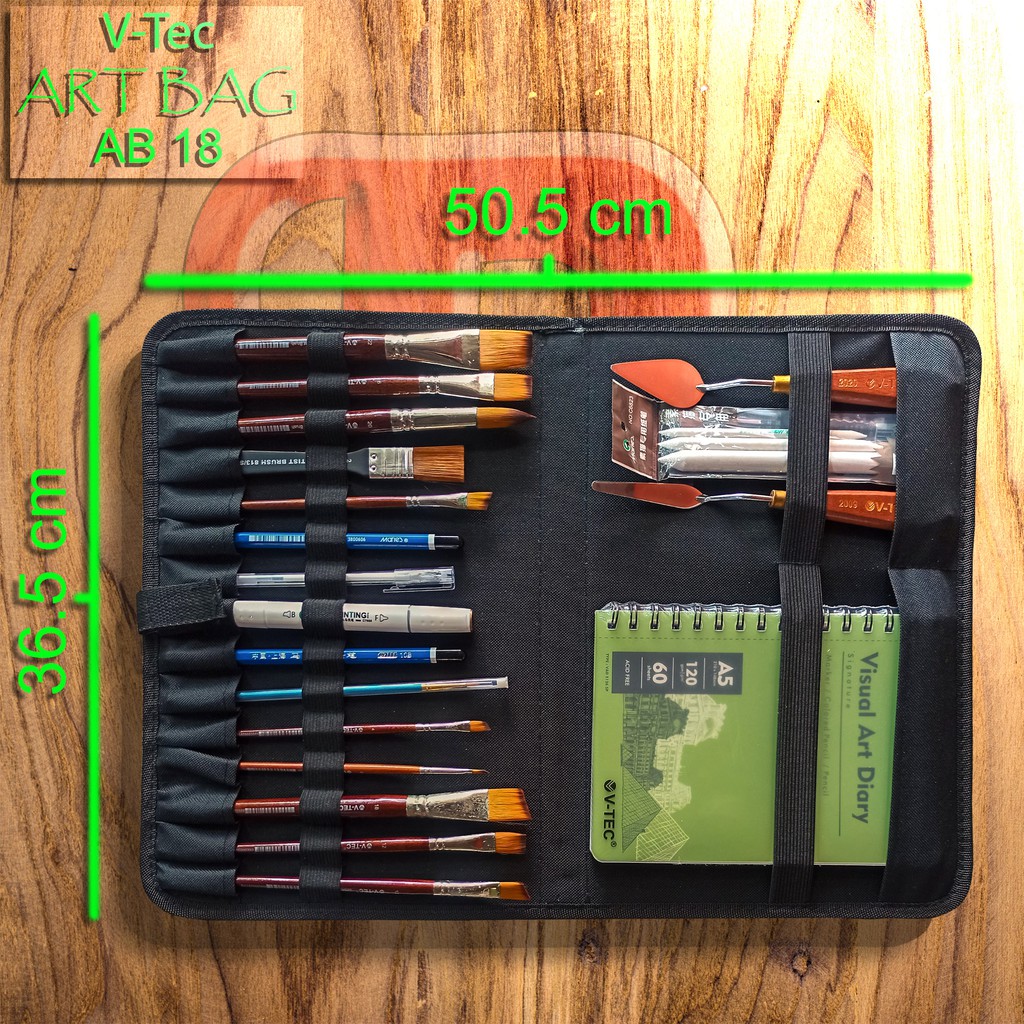 

V-Tec Art Bag/Tas Melukis/Tas Alat Melukis/Tas Kuas/Tools Bag