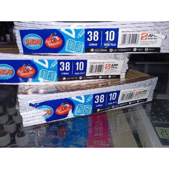

Koleksi Terbaru.. Buku Tulis SIDU 38 lembar (1 pack isi 10 buku) MURAH