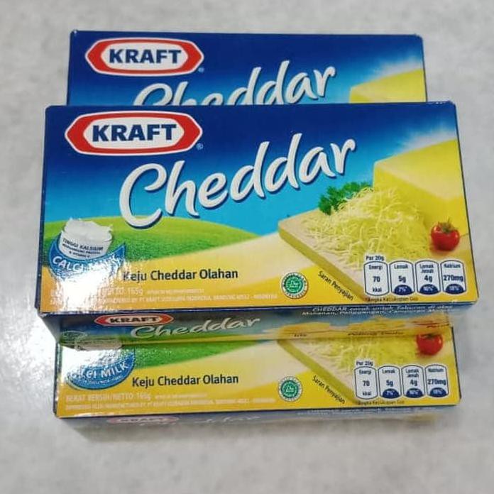  CHEESE  KEJU  CHEDDAR KRAFT 165 GR PROCESSED CHEDDAR CHEESE  