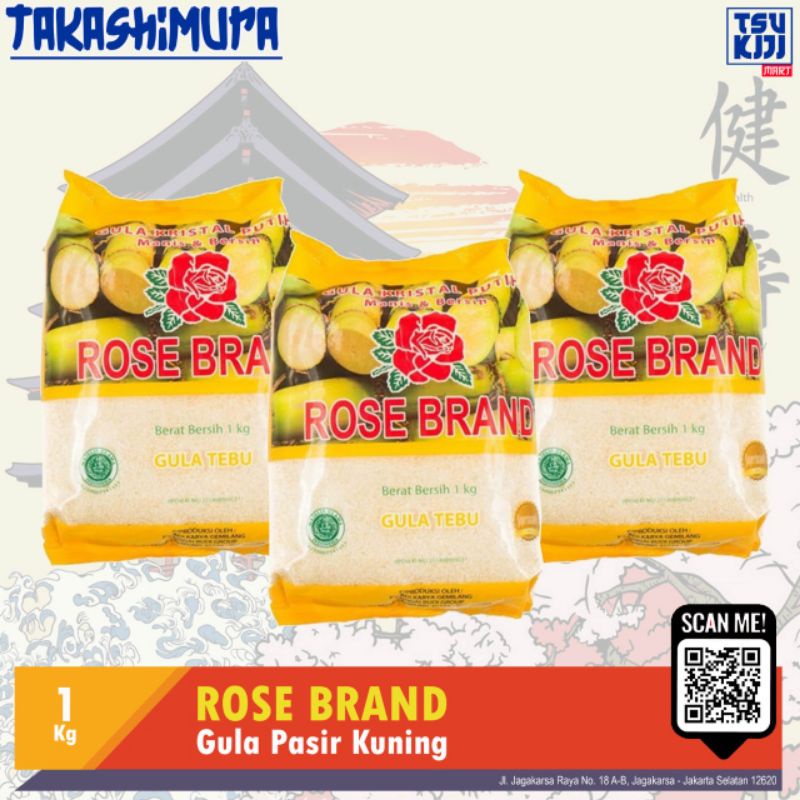

gula rose brand kuning 1kg