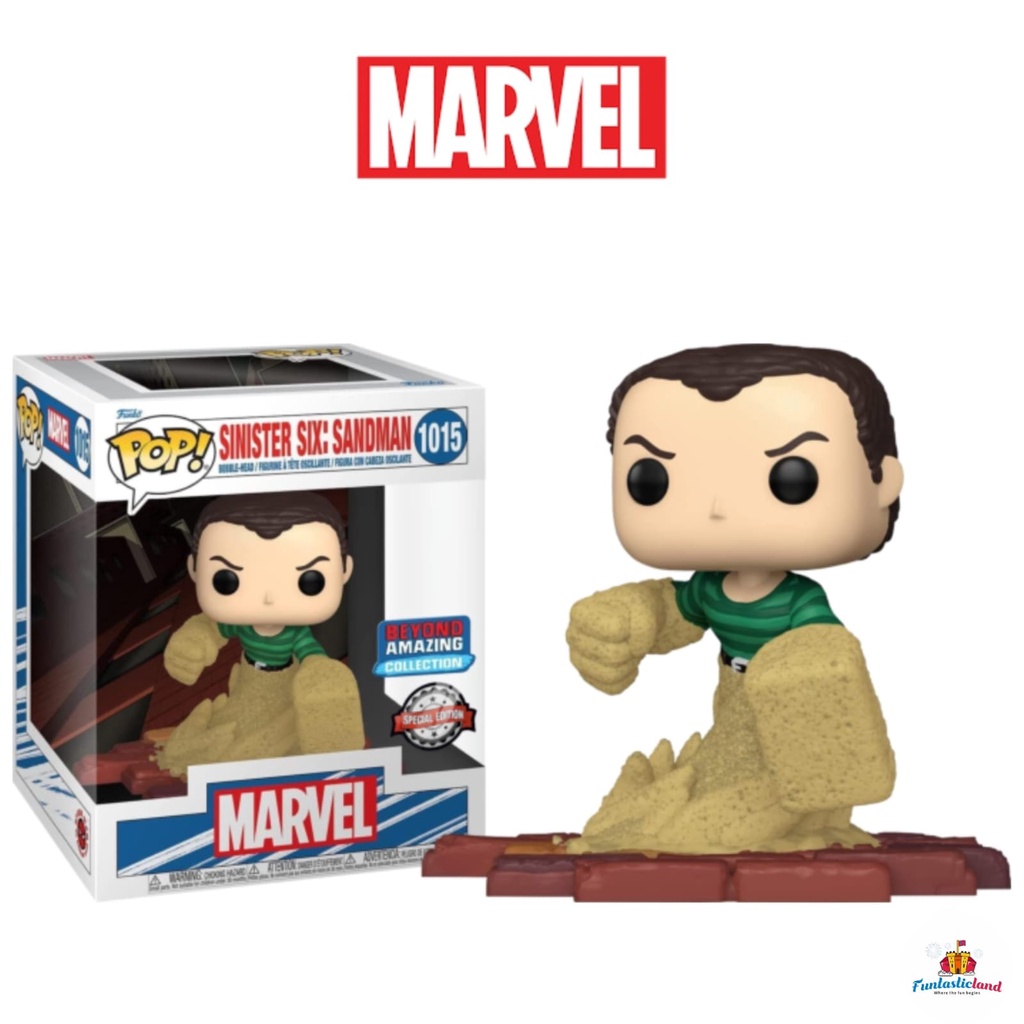 Original Funko POP Marvel Spider-Man Beyond Amazing Sinister Six Sandman #1015 Exclusive to Amazon V