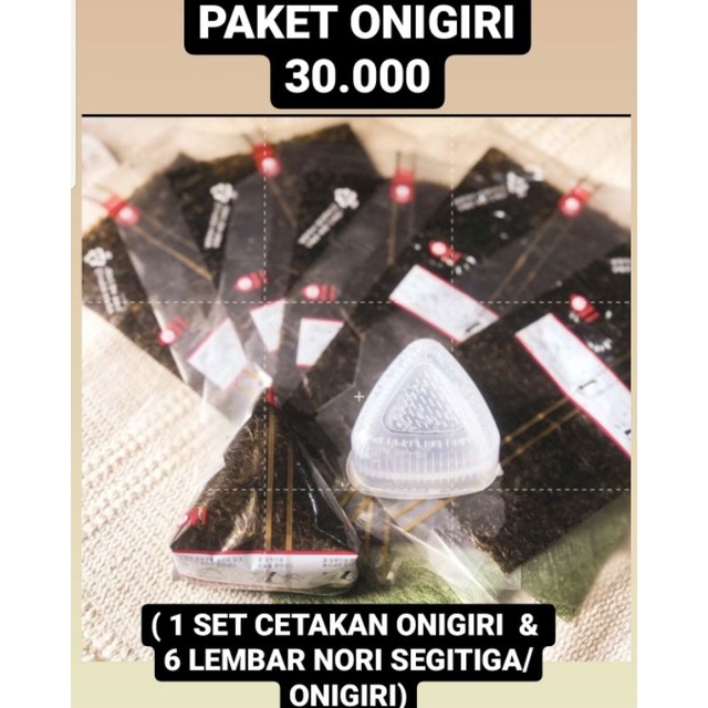 

Nori segitiga & cetakan onigiri HALAL MUI