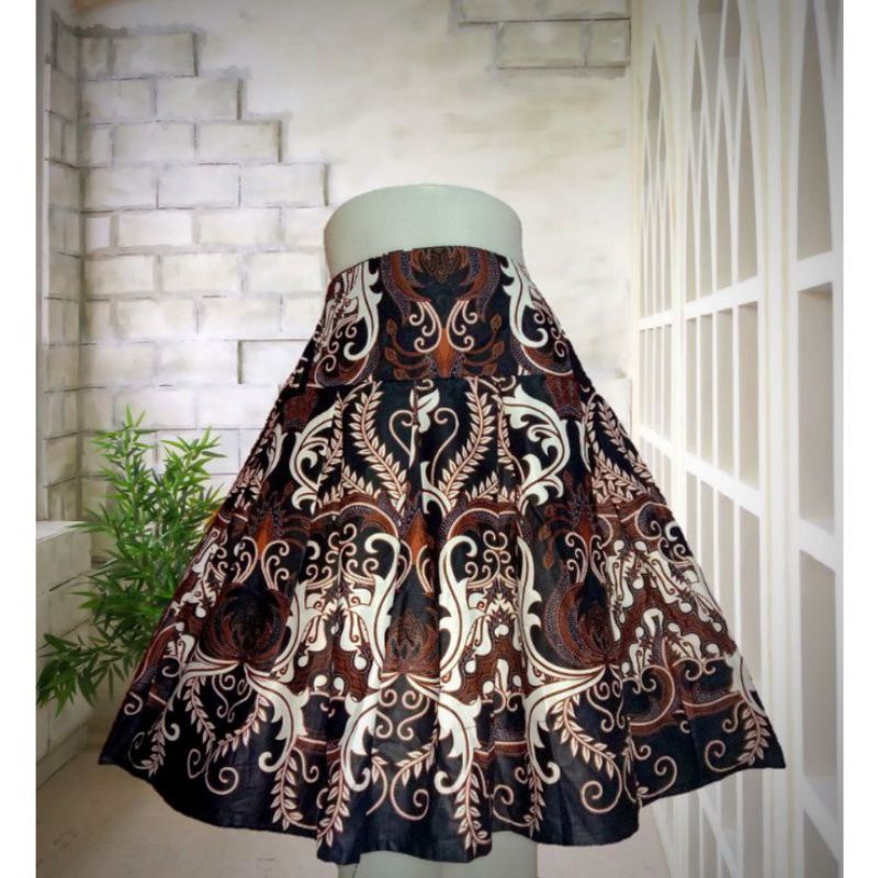 Rok Batik Pendek / Rok Batik Wanita / Rok Pendek Batik Bahan Katun