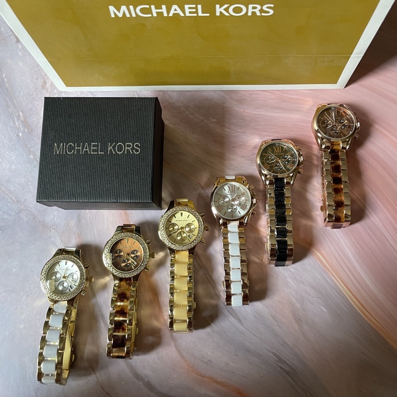 JAM TANGAN MK MICHAEL KORS / MK MICHAEL KORS WATCH QUARTZ FULLSET BOX + PAPERBAG