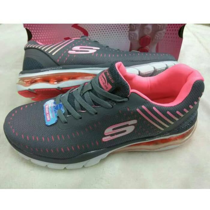 Terbaru Laris Sepatu Skechers Wanita / Skecher / Skechers Skech-Air Women Grey