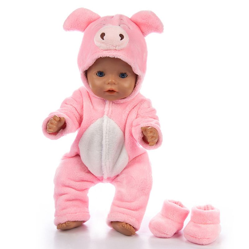 Mary 18inci Pakaian Boneka Anak Perempuan Musim Dingin Hangat Clothes Shoes Perlengkapan Mainan Bayi Newborn