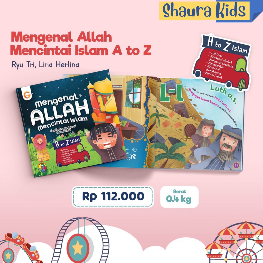 Buku Anak Islami Mengenal Allah Mencintai Islam A to Z (Hard Cover) - Gema Insani