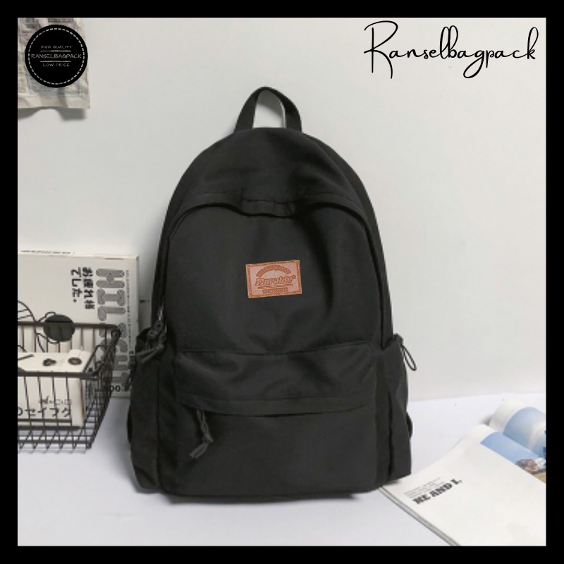 Tas Ransel Wanita - Tas Sekolah Remaja Dewasa Model Terbaru Fashion Korea Kekinian Bagus Murah Besar Kuliah Traveling Jalan Stylish Backpack Punggung Bahu Sandang Kualitas Import Lokal Original Unisex Perempuan Cewek