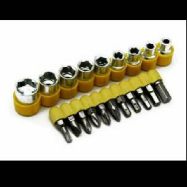 Obeng dan Kunci T multifungsi 24 pcs socket dan Bits Set