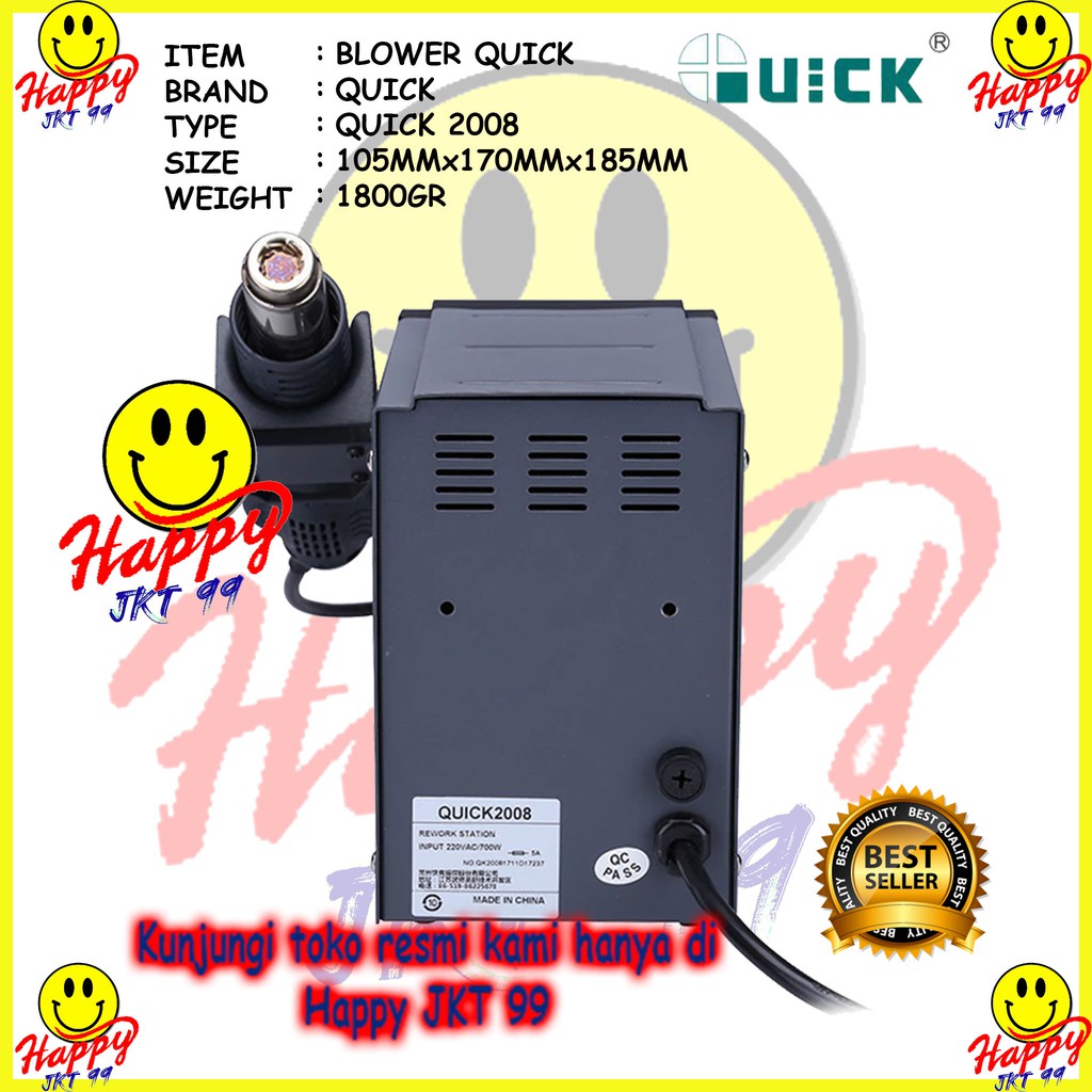 [ HAPPY JKT 99 ] BLOWER QUICK 2008 ORIGINAL SERVICE HP ANDROID IPHONE LAPTOP MACBOOK