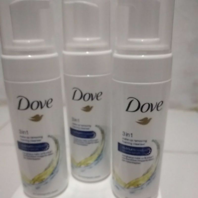 dove make-up removing foaming cleanser 3 in1 150ml