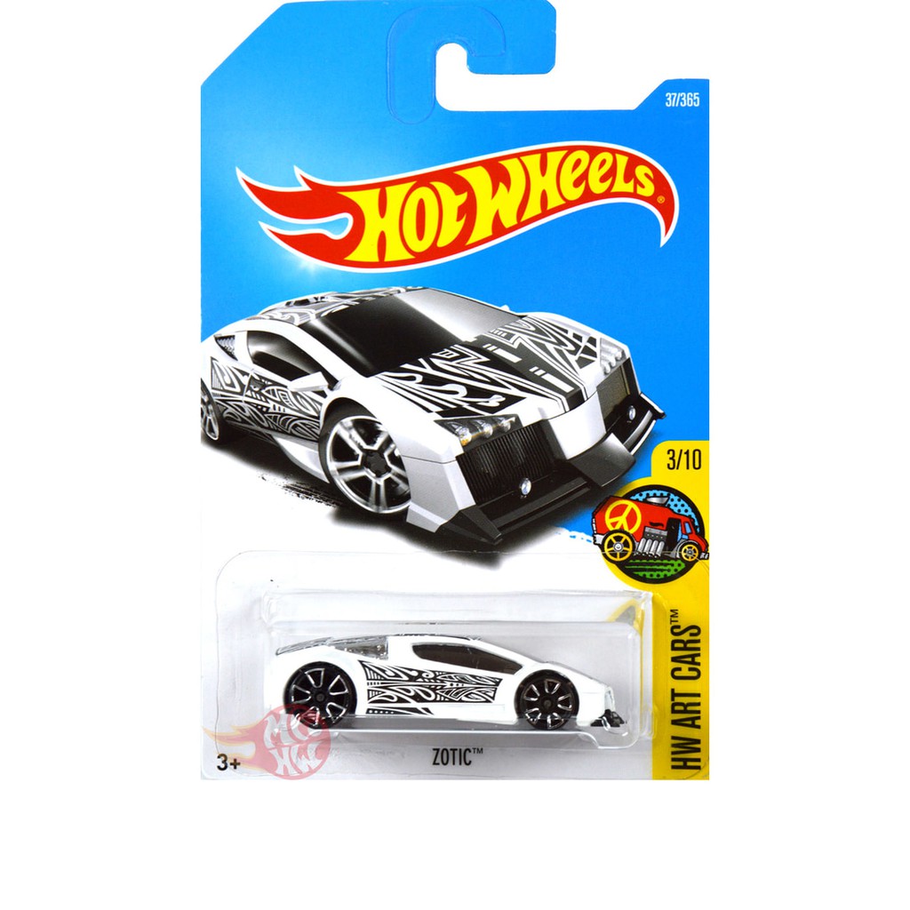 Zotic PUTIH / WHITE ART CAR - Hot Wheels HW Hotwheels