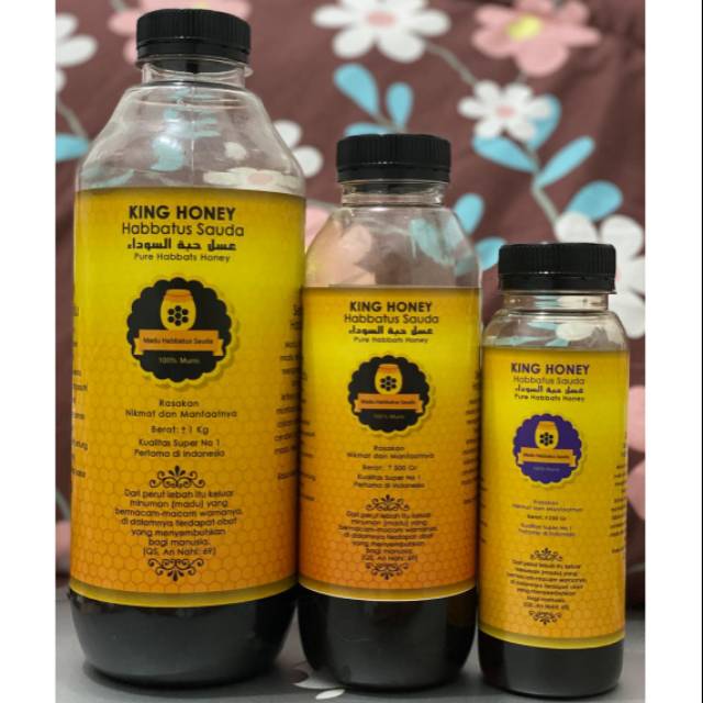 

Madu murni impor Mesir Habbatussauda King Honey all size | madu asli tanpa campuran