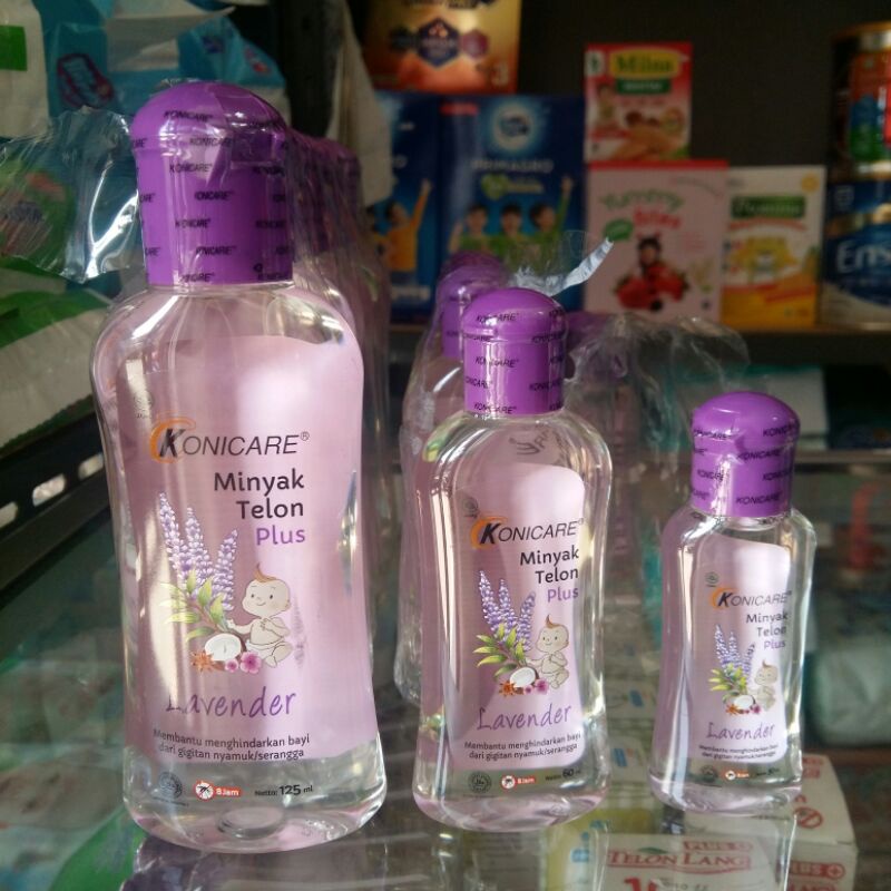 Konicare Minyak Telon Bayi Plus Lavender Ungu 30 ml 60 ml 125ml 125 ml MURAH &amp; TAHAN LAMA