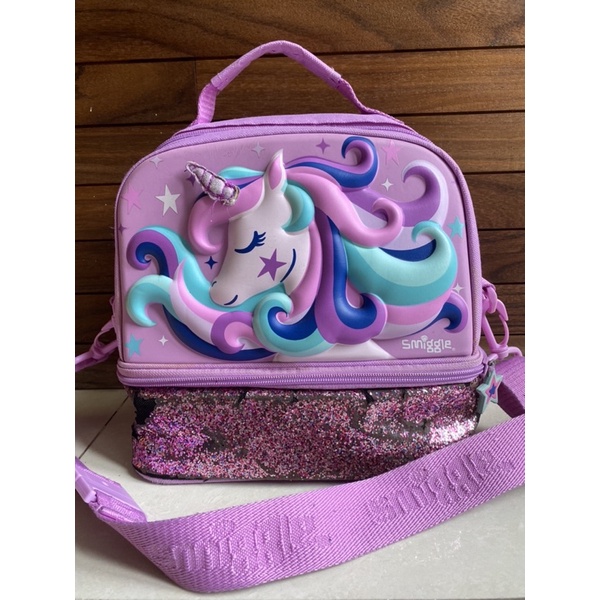 lunch box smiggle unicorn - preloved