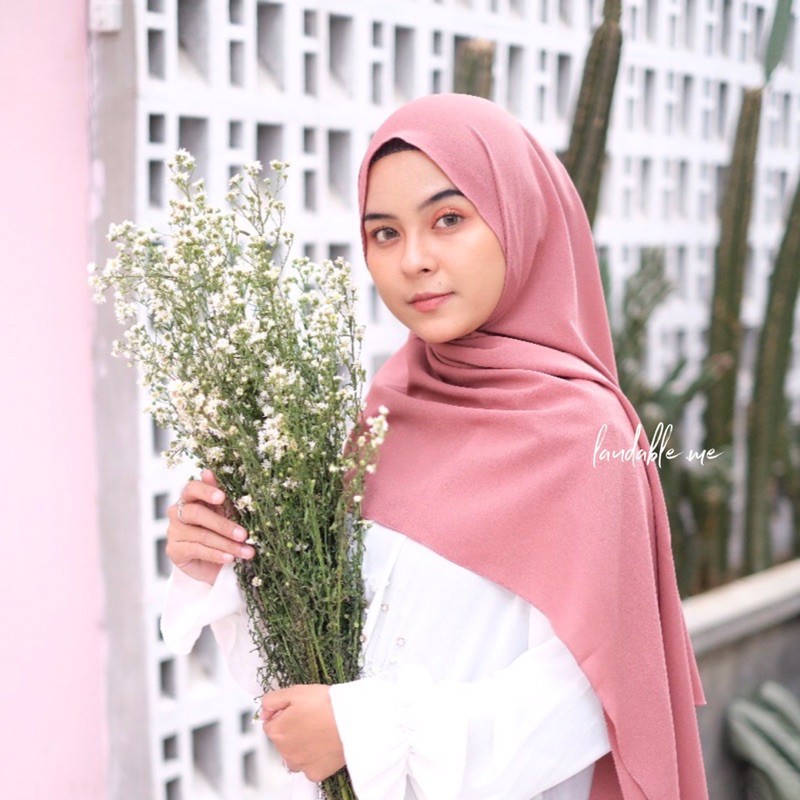 Laudable - PASHMINA DIAMOND - Pashmina Anti Terawang - Stretch-1