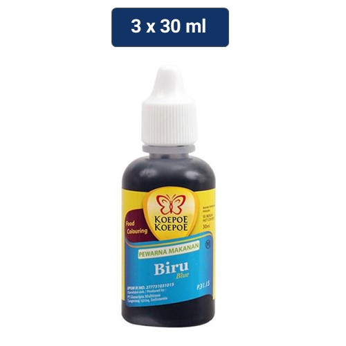 

Koepoe Koepoe Pewarna Makanan Biru 3 x 30 mL