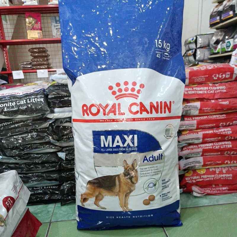 Grab/Gojek Royal Canin adult Maxi dog 15kg/ Rc dog Maxi adult