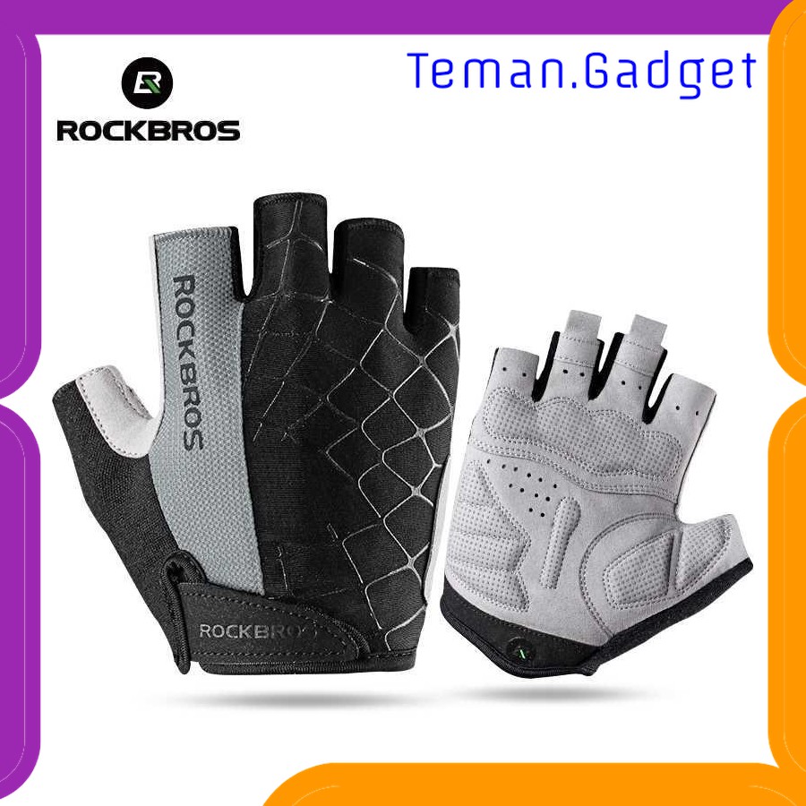 TG-IB199 ROCKBROS SARUNG TANGAN HALF FINGER ANTI-SKID - S109