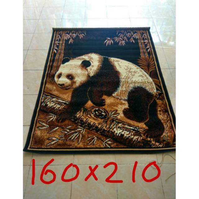Karpet permadani motif panda 1