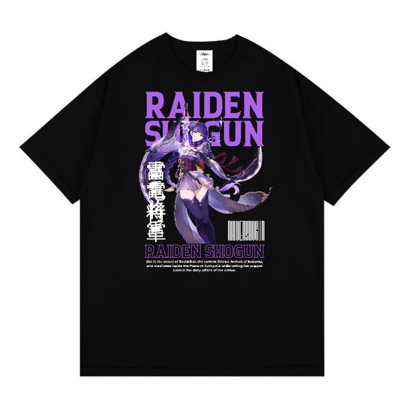 Raiden shogun T-shirt / kaos / kaos oblong unisex