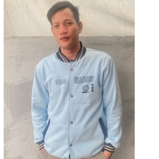 SUKE JACKET VARSITY RUMBLING MIND / JAKET PRIA BASEBALL MURAH