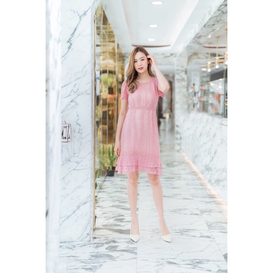 Jina Dress Brocade Dinner Party Korean White Blue Pink