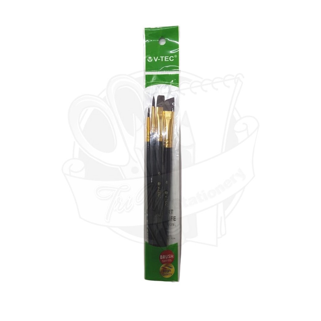 

V-TEC Kuas Lukis A0284/4 Set isi 4