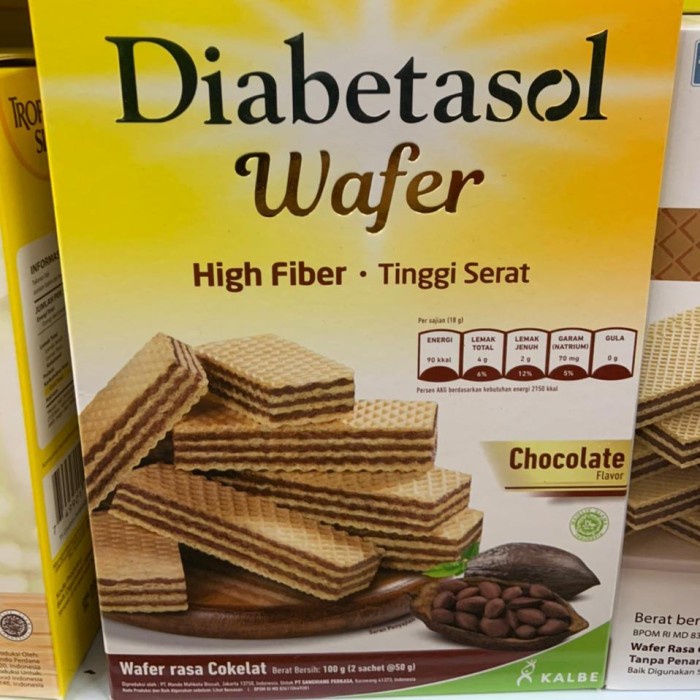 Jual Diabetasol Wafer Chocolate X Gr Shopee Indonesia