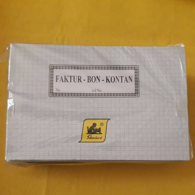 

Bon faktur standard rangkap 2 kecil melintang