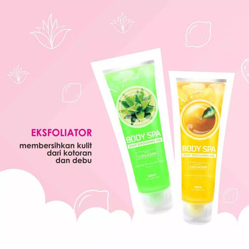 HANASUI BODY SPA EXFOLIATING GEL WITH COLLAGEN 300ML