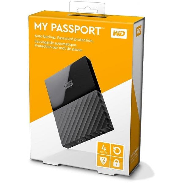 Harddisk External WD 4TB + Softcase Original (Garansi Resmi)