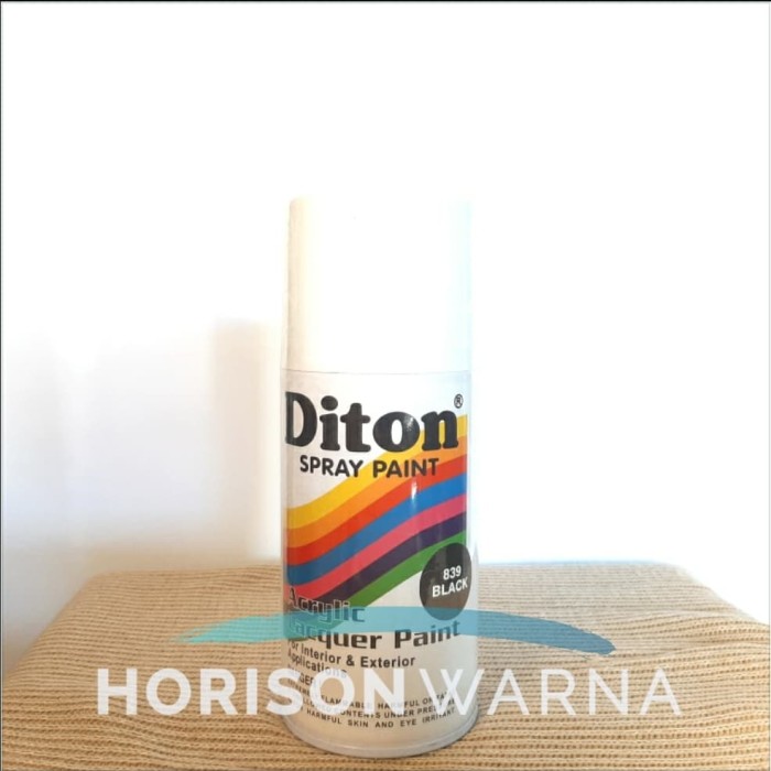 (KHUSUS SULSELBAR) DITON Pilox HITAM MENGKILAP GLOSSY BLACK 839 300 ml