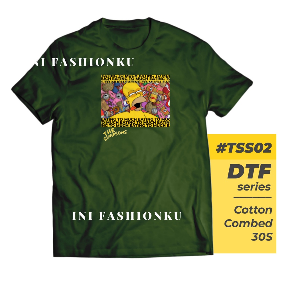 T-SHIRT KEKINIAN  DTF THE SIMPSONS UNISEX SERIES 02| BART SIMPSON TSS02 T-SHIRT FASHION| BAJU KAOS ATASAN UNISEX PRIA DAN WANITA