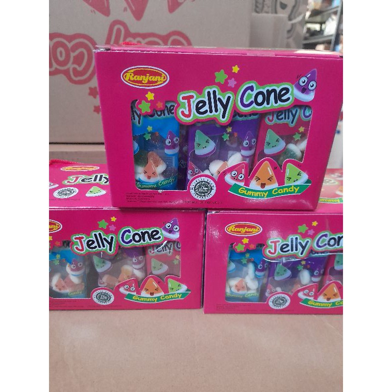 Permen Kenyal Jelly Cone box