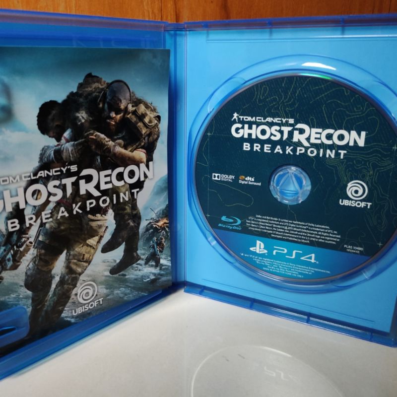 Kaset Ghost Recon Breakpoint PS4 Ghostrecon Break Point Tom Clancy Playstation PS 4 5 CD BD Game Clancy's Games Ps4 Ps5 Region 3 Asia Reg