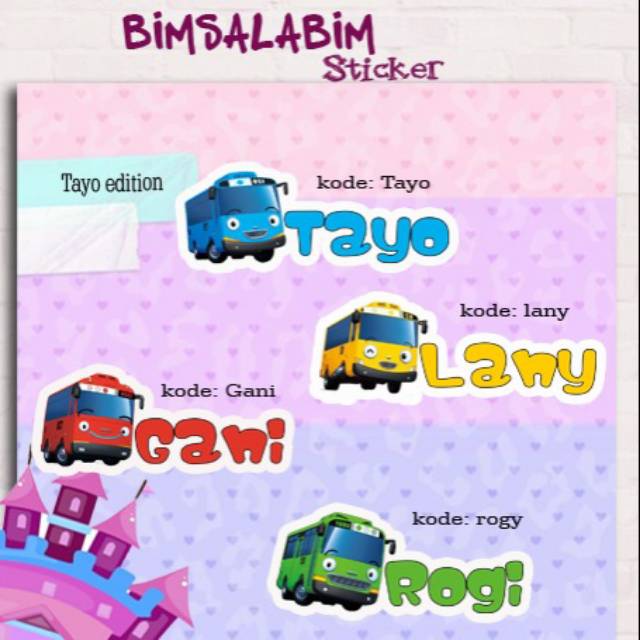

Stiker nama tayo series