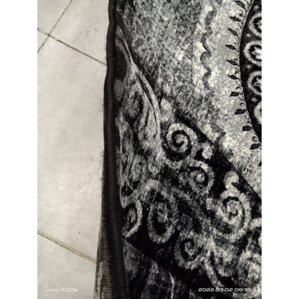 Karpet permadani black dusty elegance 120 x 160 cm